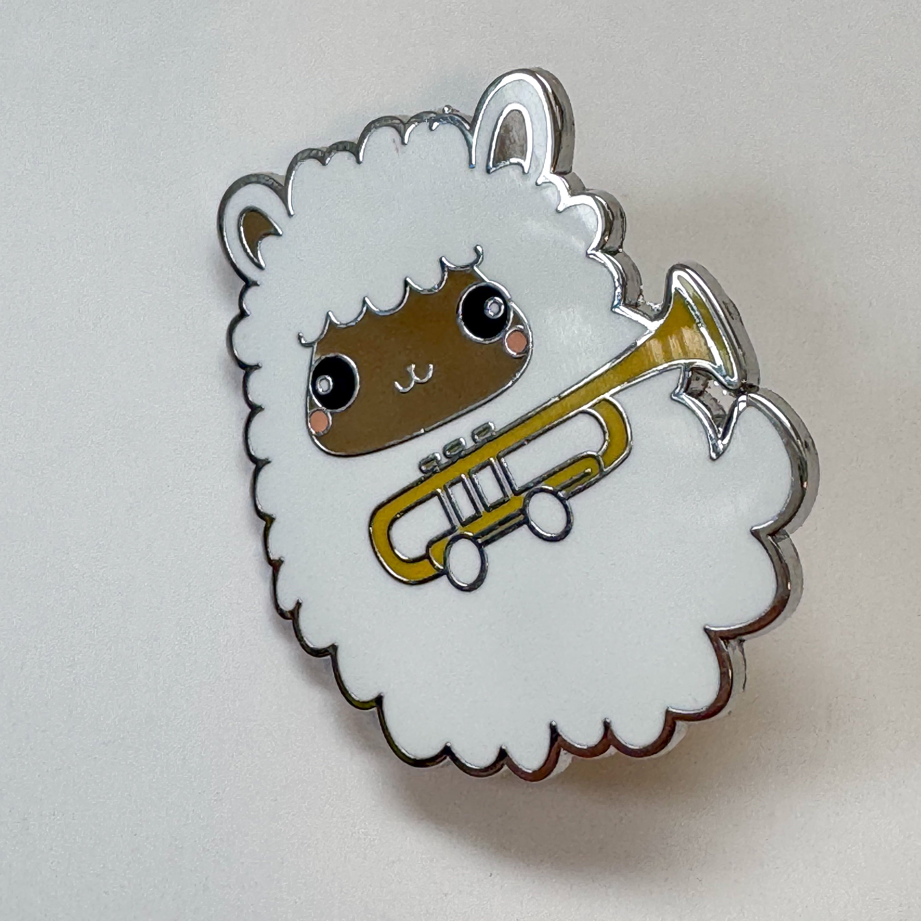 Sheep with Trombone Pin